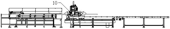 Photovoltaic frame double-material cutting system