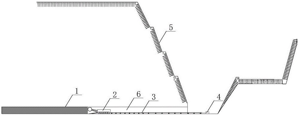 A kind of remote control excavation mining method of end-assisted coal seam