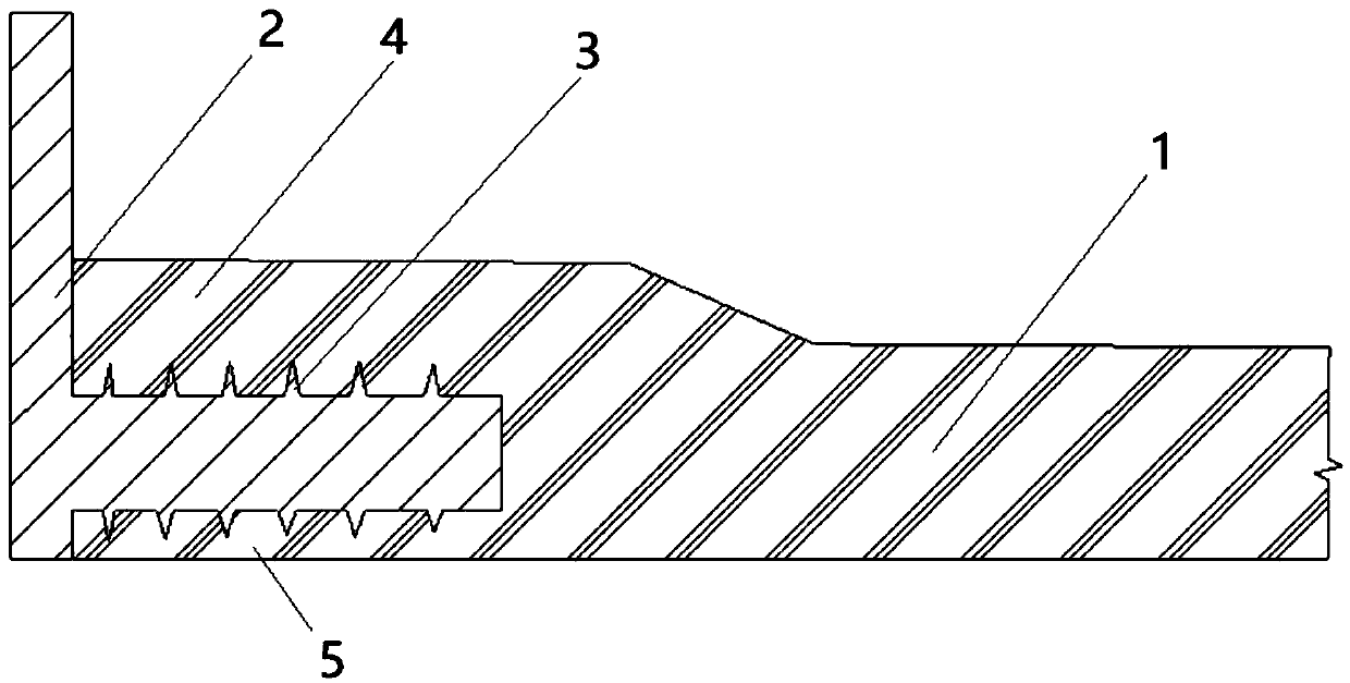 Composite material rotary body butt joint