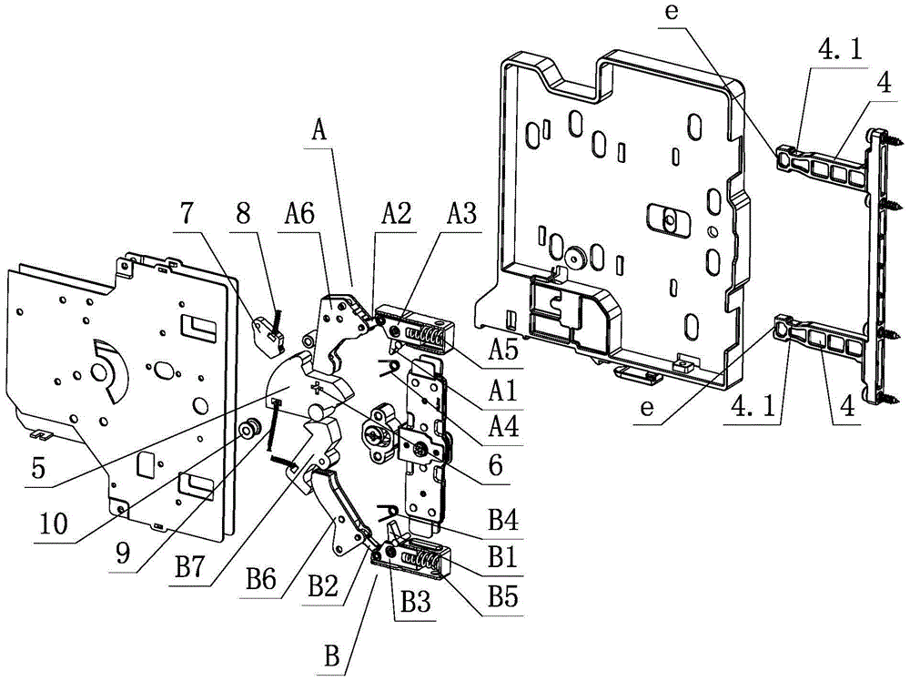 Lock-off system for furniture drawer fronts