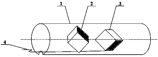 Detection method for soft rock multi-point ground stress by adopting sensing columns