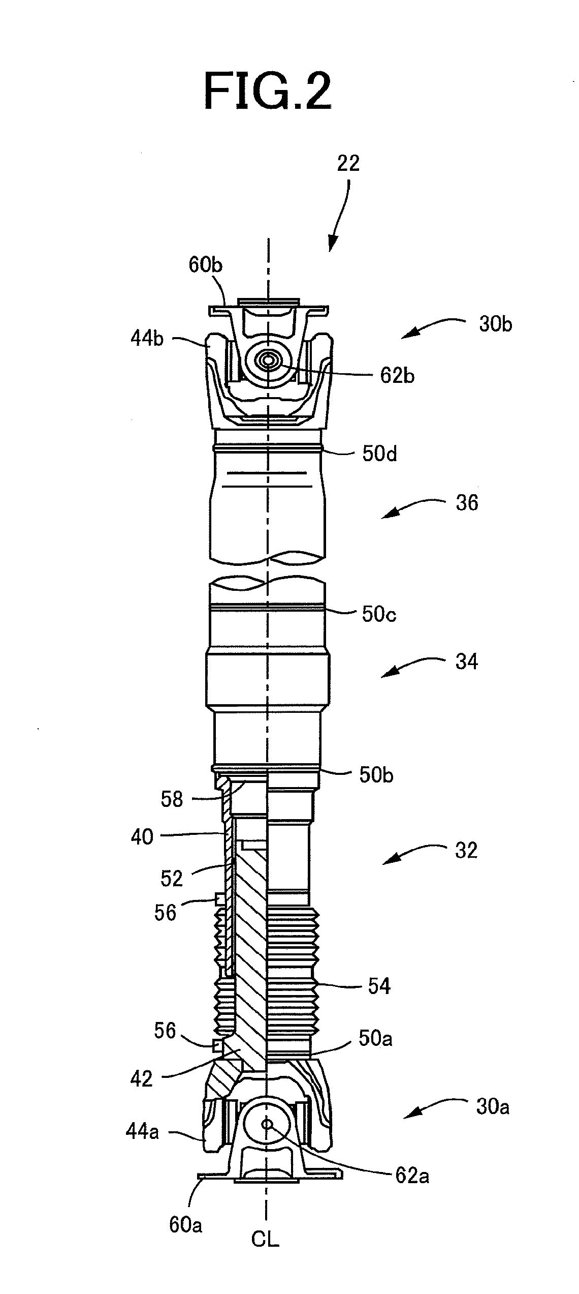 Vehicular propeller shaft