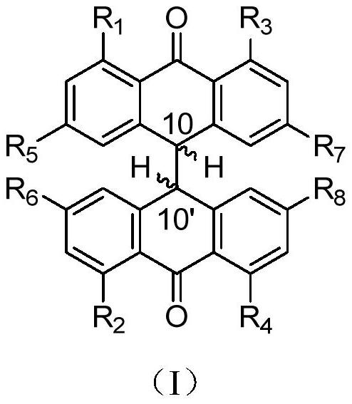 Preparation of dianthrone compound and application of dianthrone compound in prevention and treatment of insulin resistance related metabolic diseases such as diabetic hyperlipemia