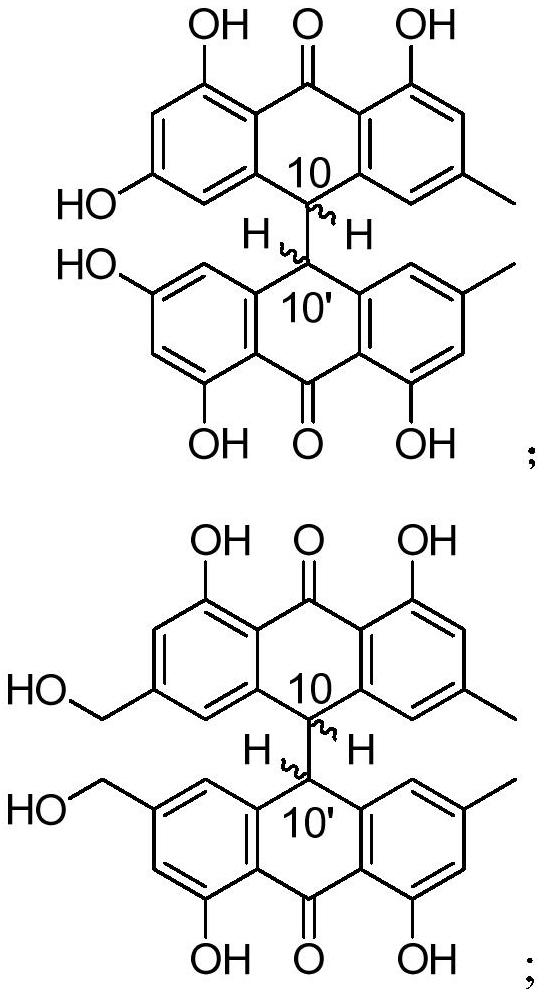 Preparation of dianthrone compound and application of dianthrone compound in prevention and treatment of insulin resistance related metabolic diseases such as diabetic hyperlipemia