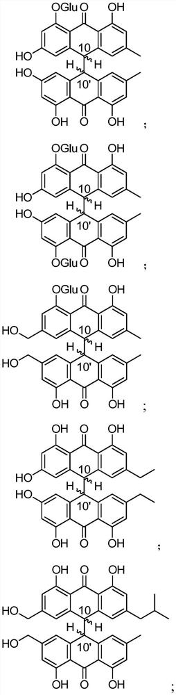 Preparation of dianthrone compound and application of dianthrone compound in prevention and treatment of insulin resistance related metabolic diseases such as diabetic hyperlipemia