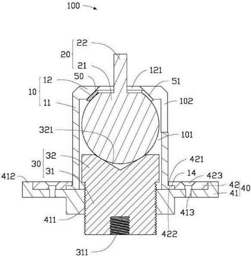 Tripod head device