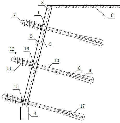 Frame-heat anchor pipe structure for preventing and treating cold-region slope collapse due to freeze thawing and construction method