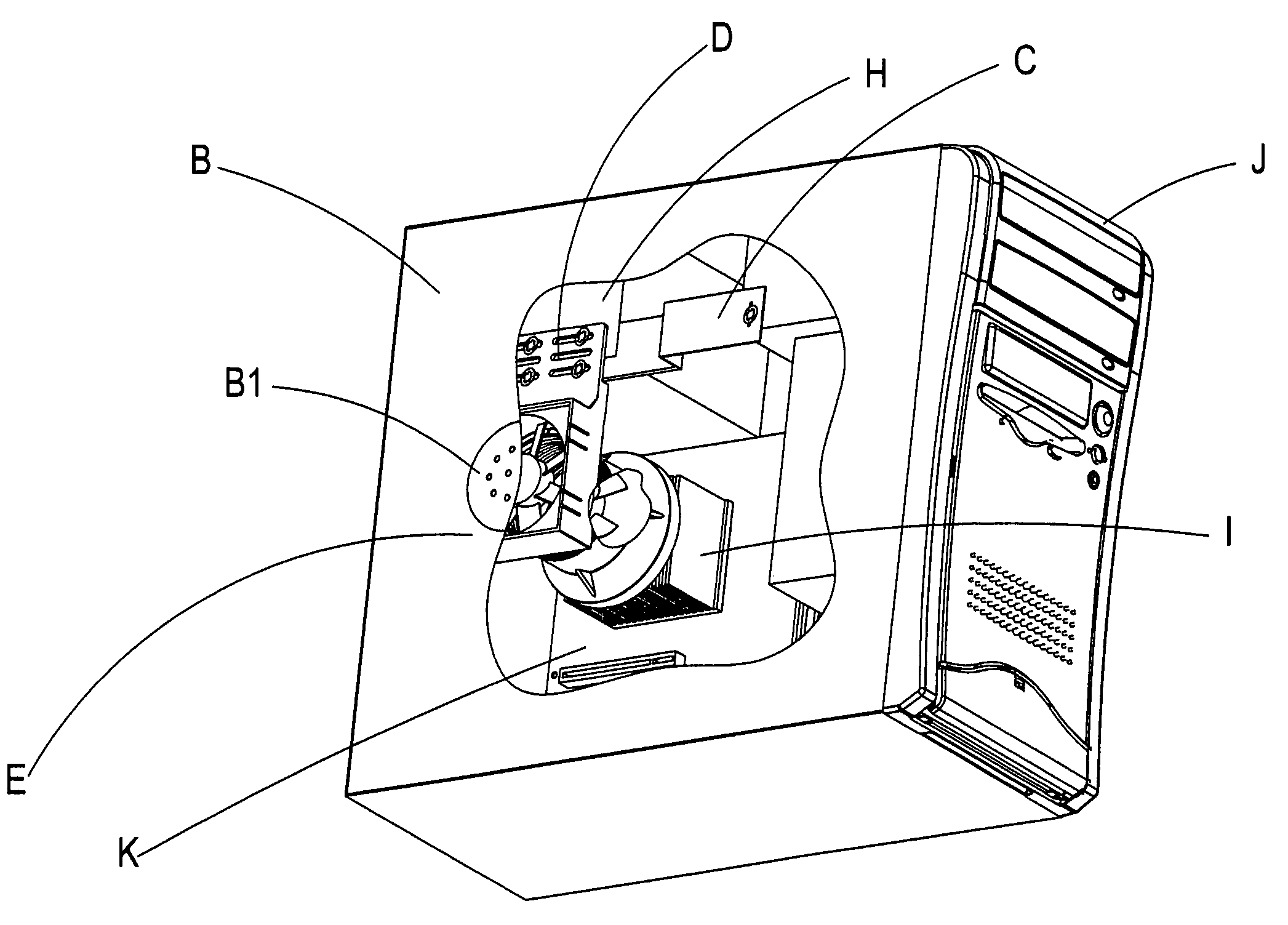 Chassis air guide thermal cooling solution