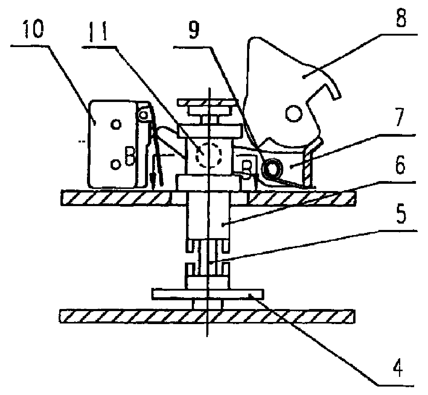 Hand and electric clutch unit for change-over switch