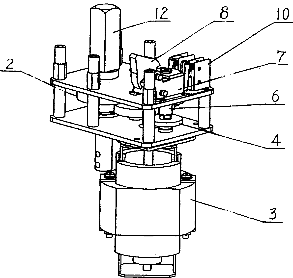 Hand and electric clutch unit for change-over switch