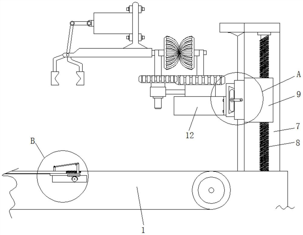 Simple carrying manipulator for crankcase production line