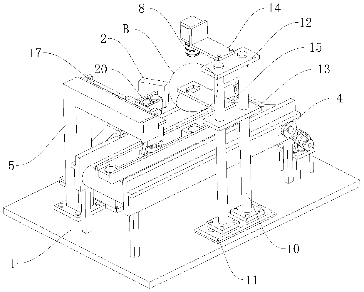 Chip detection device based on image recognition