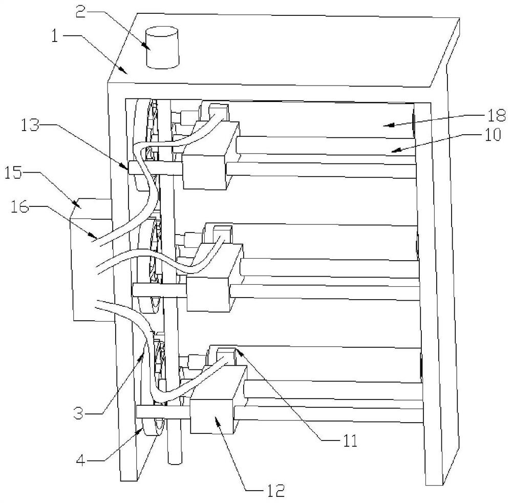 Paint spraying device for resistor machining