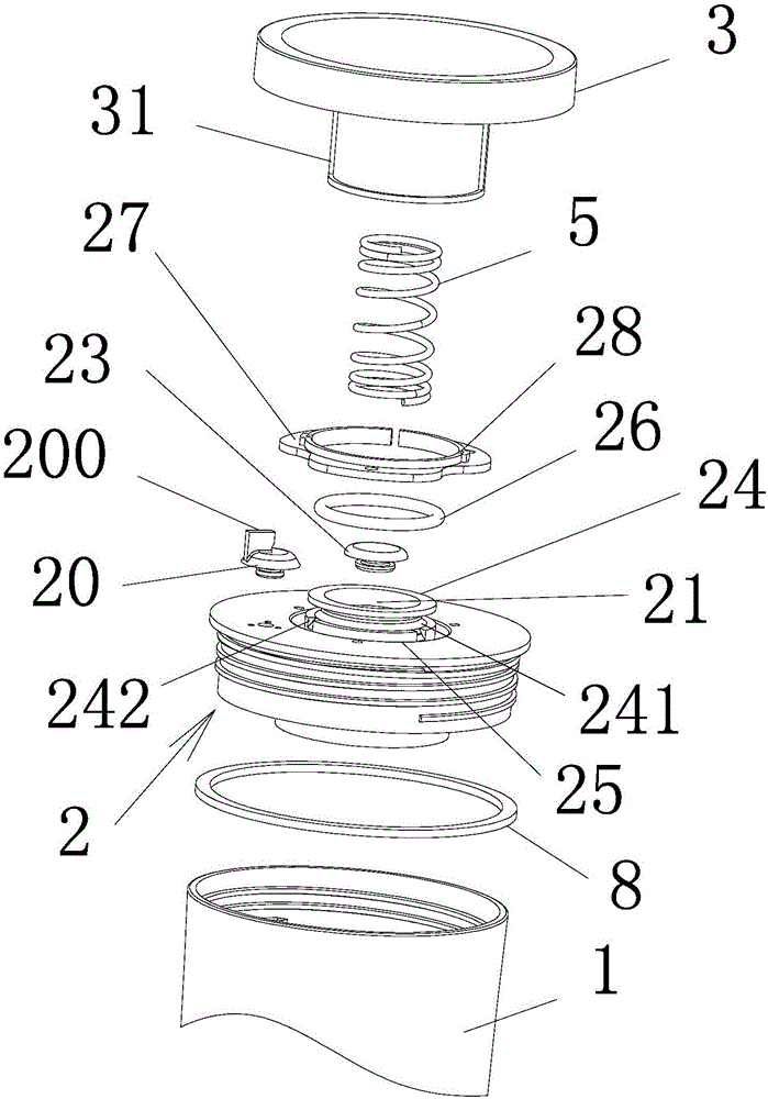 Stirring cup with vacuum-pumping function and food processer