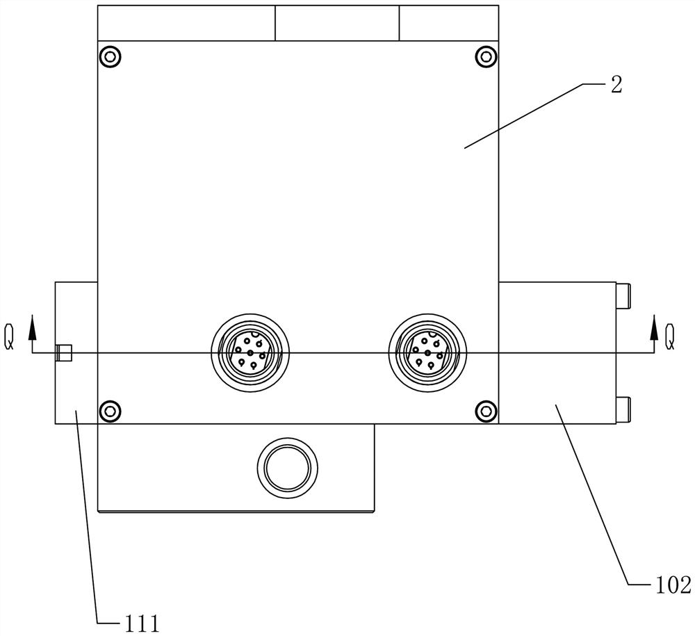 A proportional pressure valve with an air supply switch