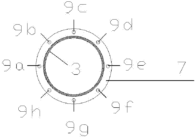 River and lake bottom sludge pollutant flux test method and device based on diffusion theory