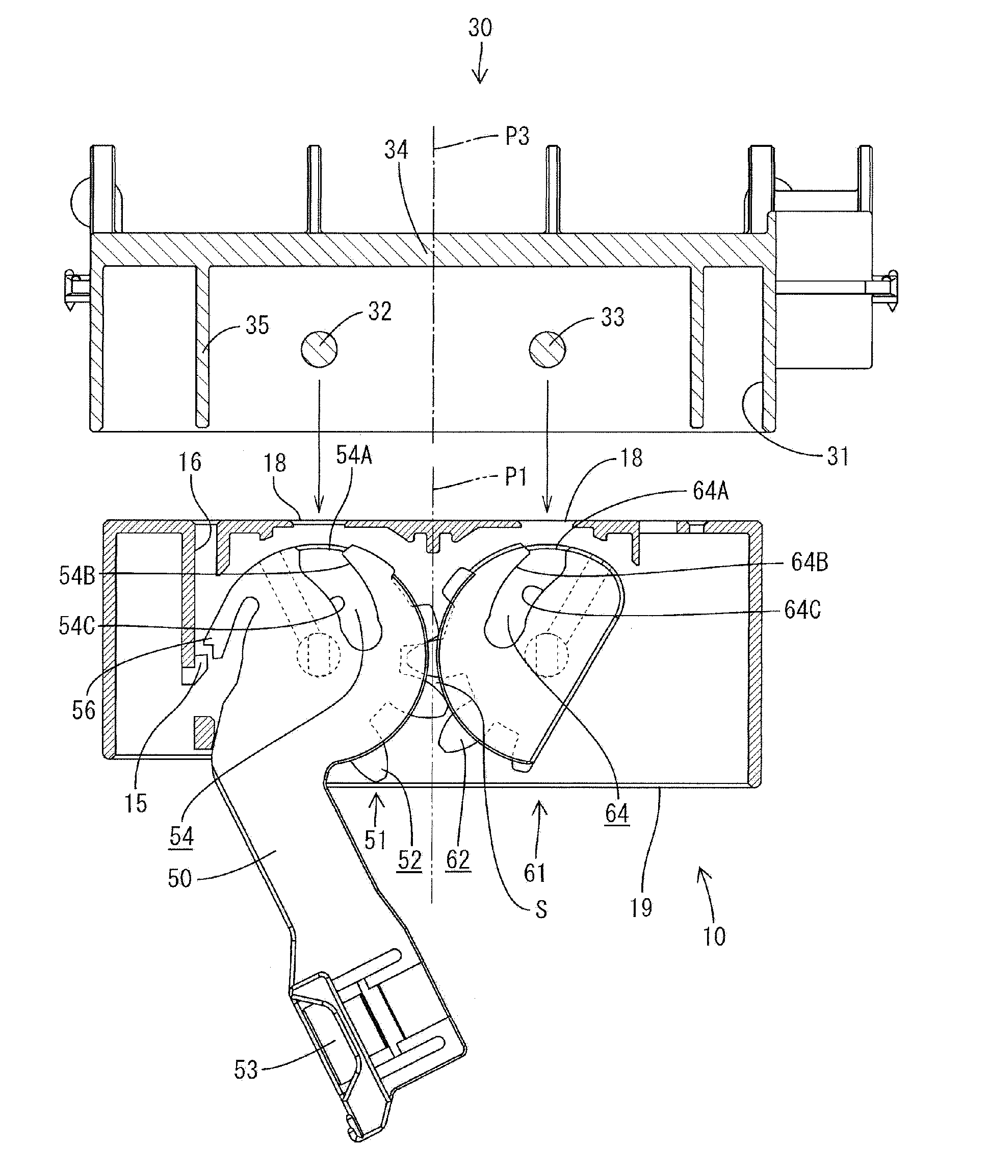 Lever-type connector