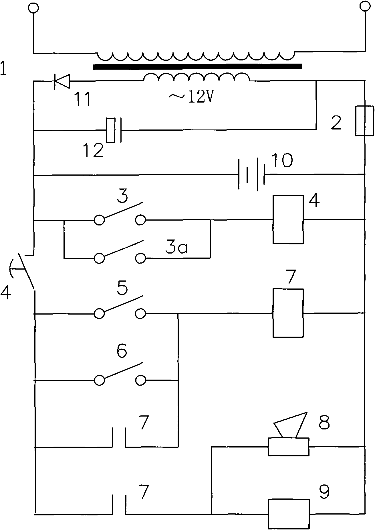 Automobile electronic anti-burglary system