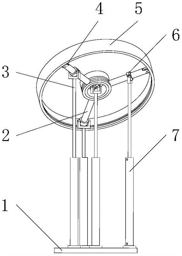 Symmetrical parallel mechanism without singularities