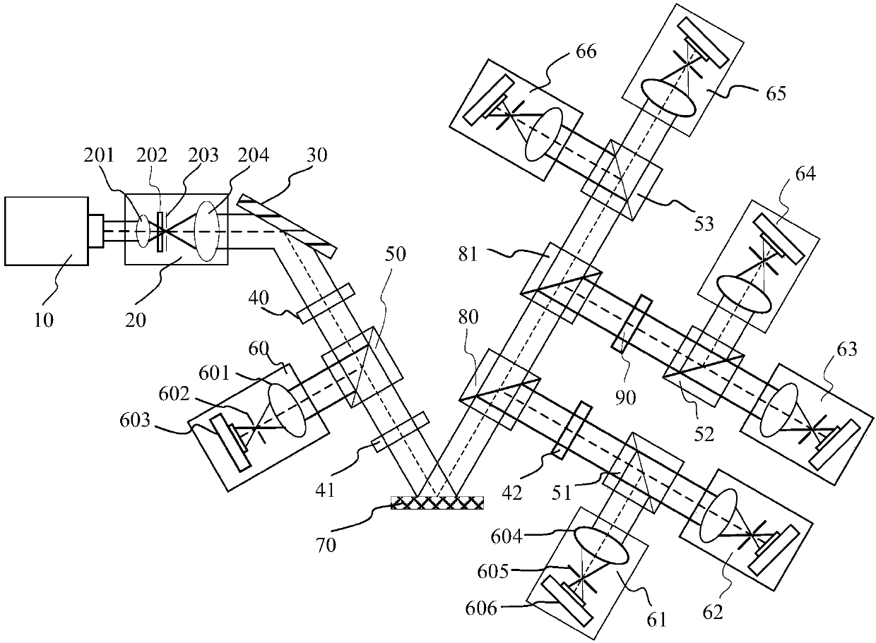 Large-area dynamic measurement device and large-area dynamic measurement method in preparation process of nano-film