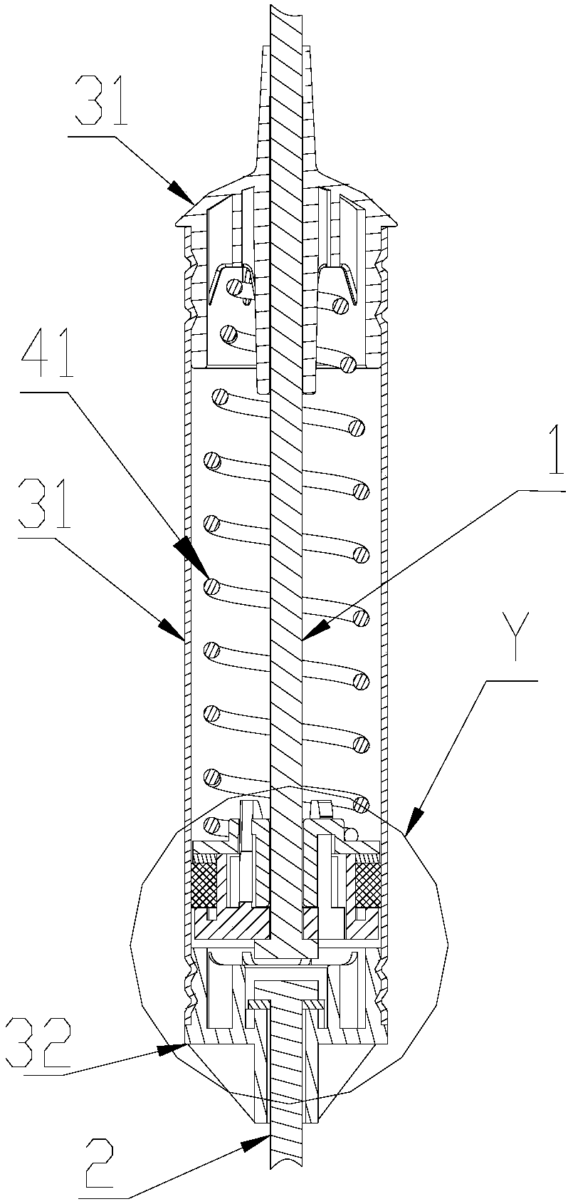 A vibration damping part of a washing machine and a washing machine