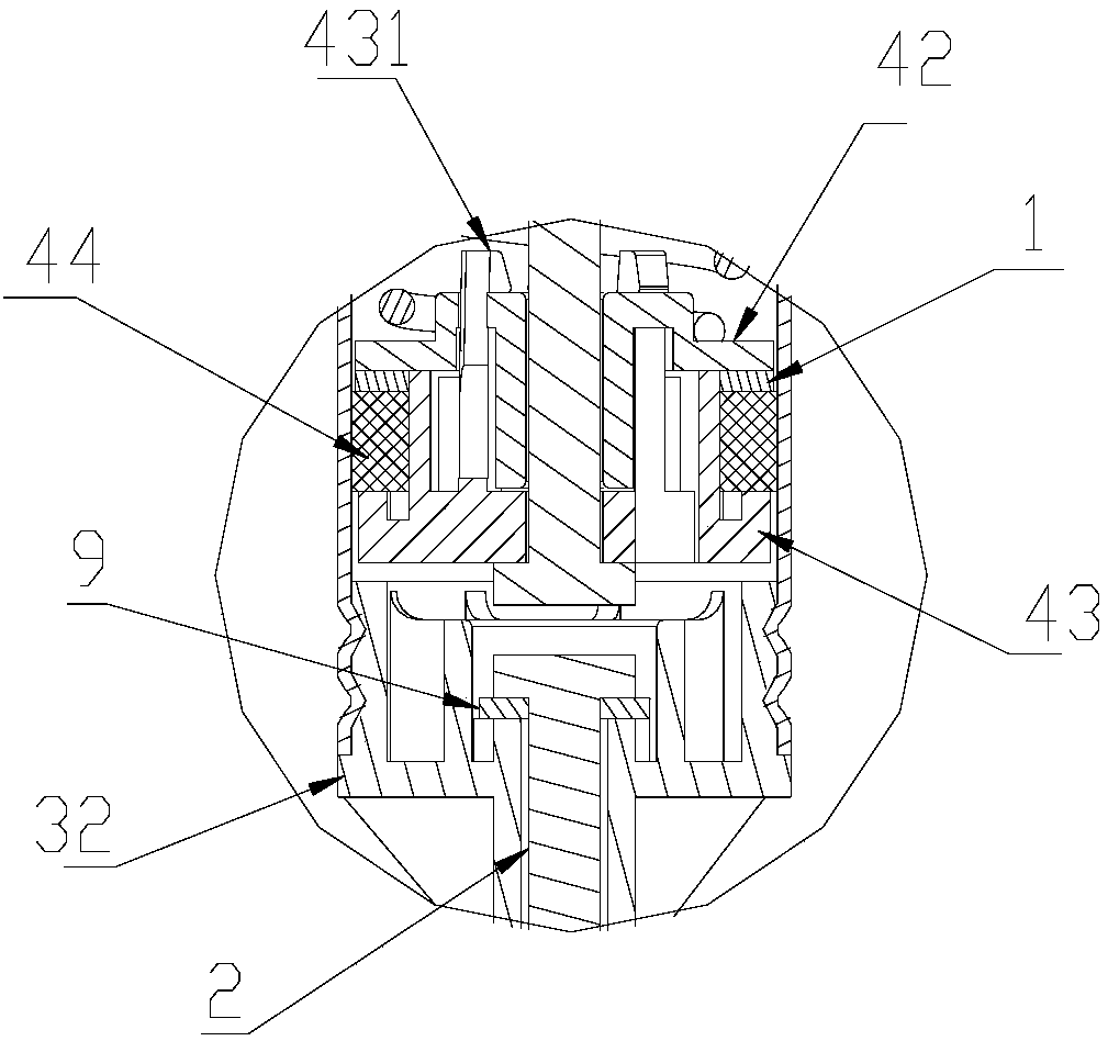 A vibration damping part of a washing machine and a washing machine