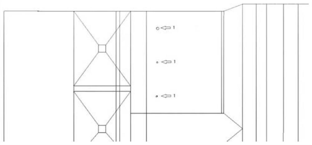 Wide-load denitration system of heating flue gas by fuel gas supplementary combustion based on boiler deep peak regulation