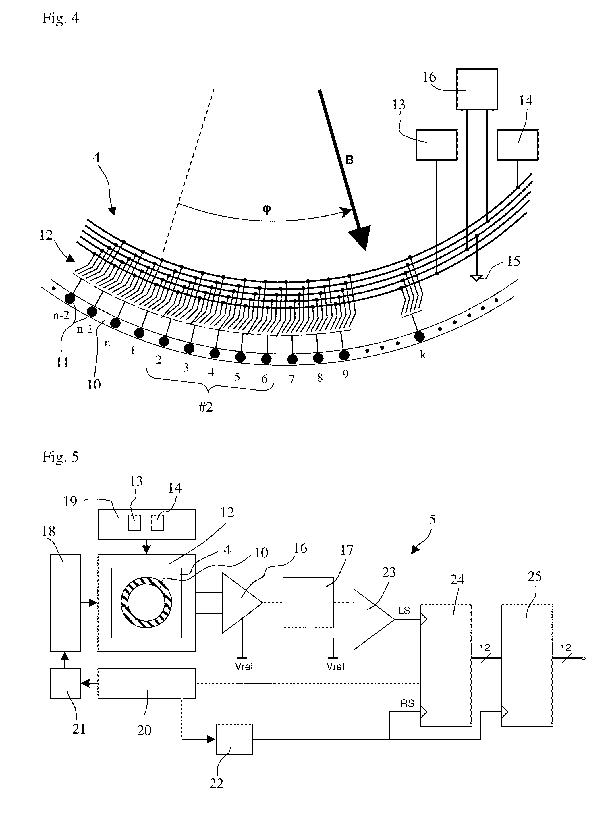 Magnetic Field Sensor For Measuring A Direction Of A Magnetic Field In A Plane