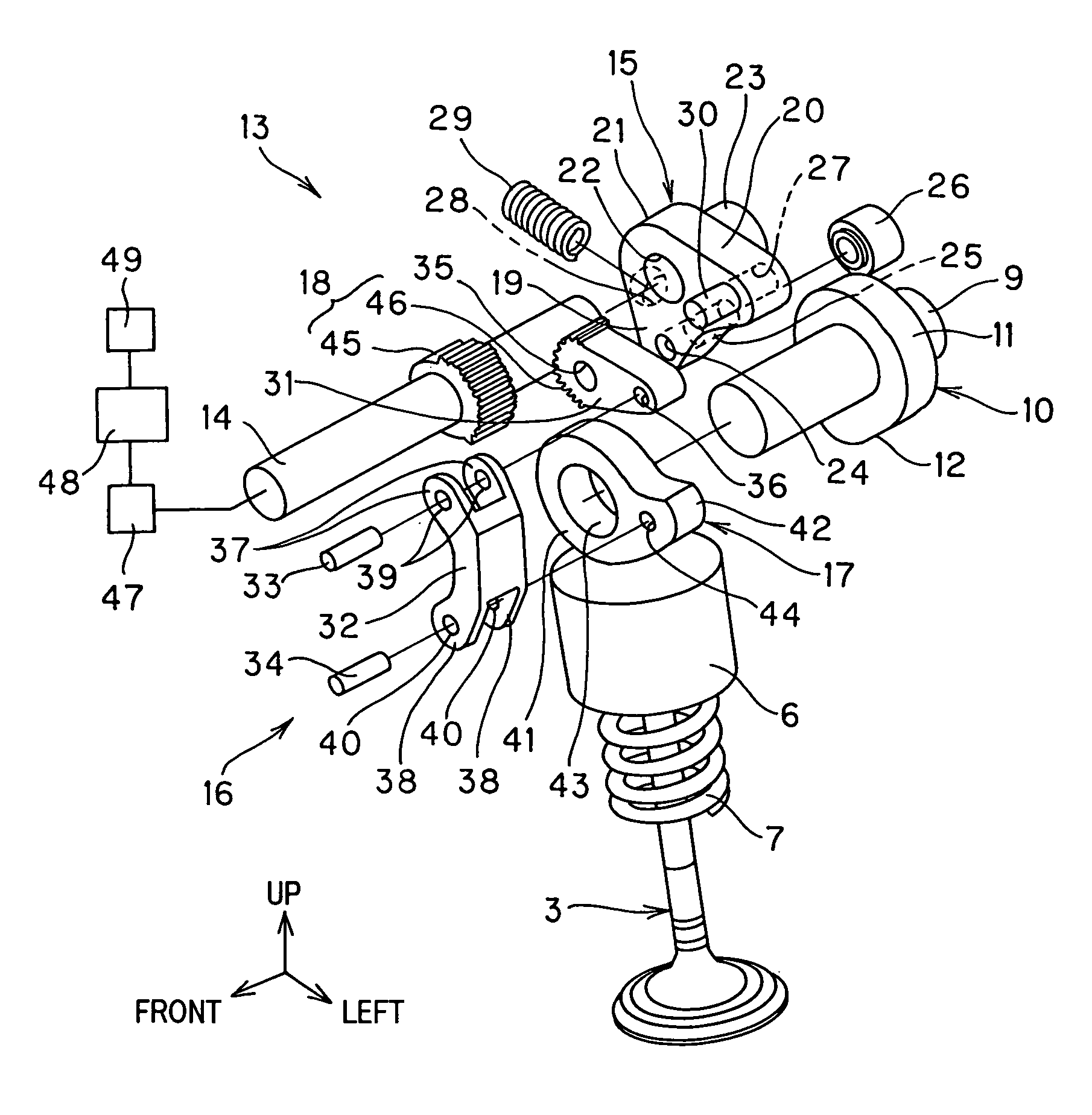 Variable valve activation system for internal combustion engine