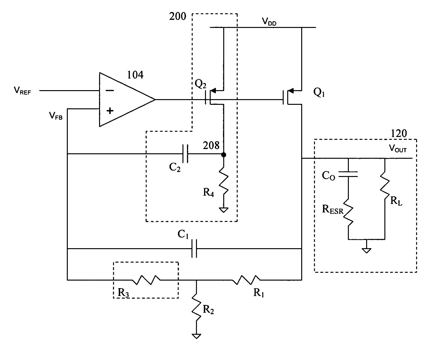 AC-coupled equivalent series resistance