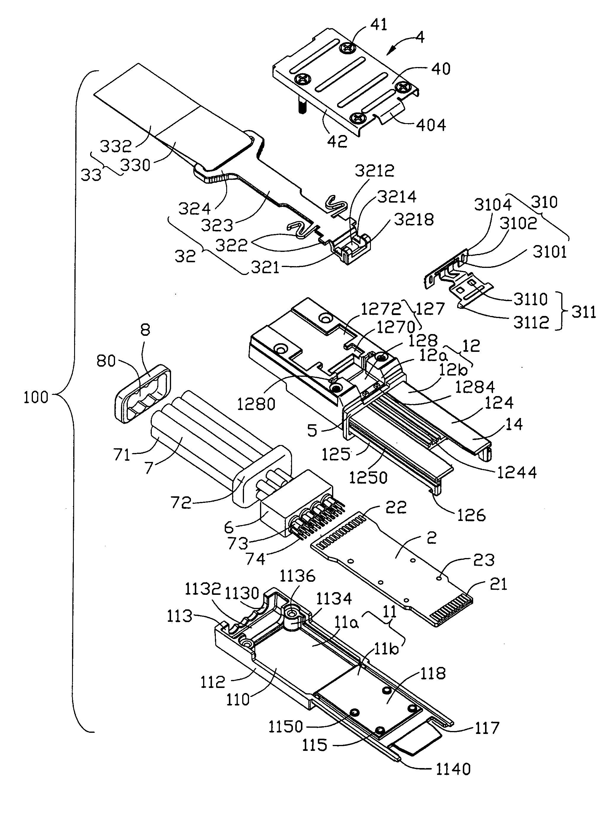 Plug connector with improved strain relief member