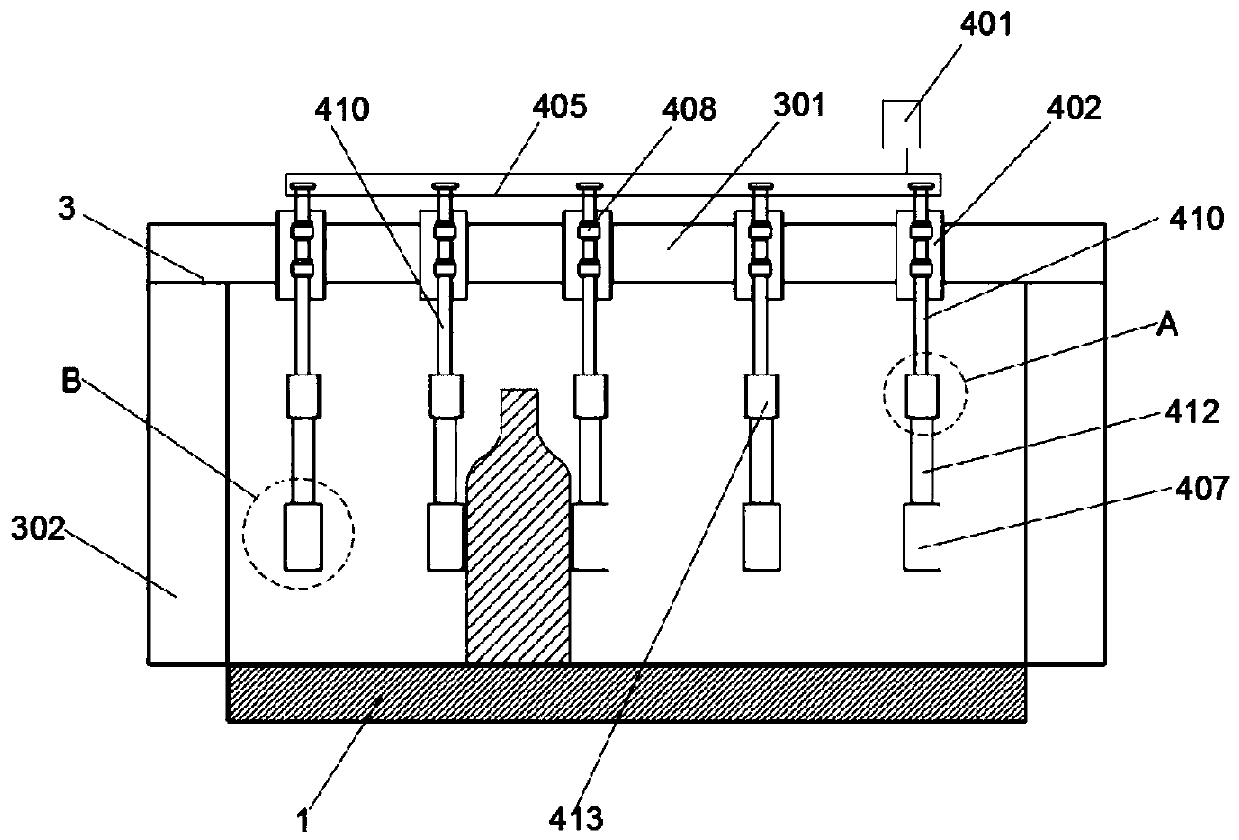 Bottle arranging and separating device and method