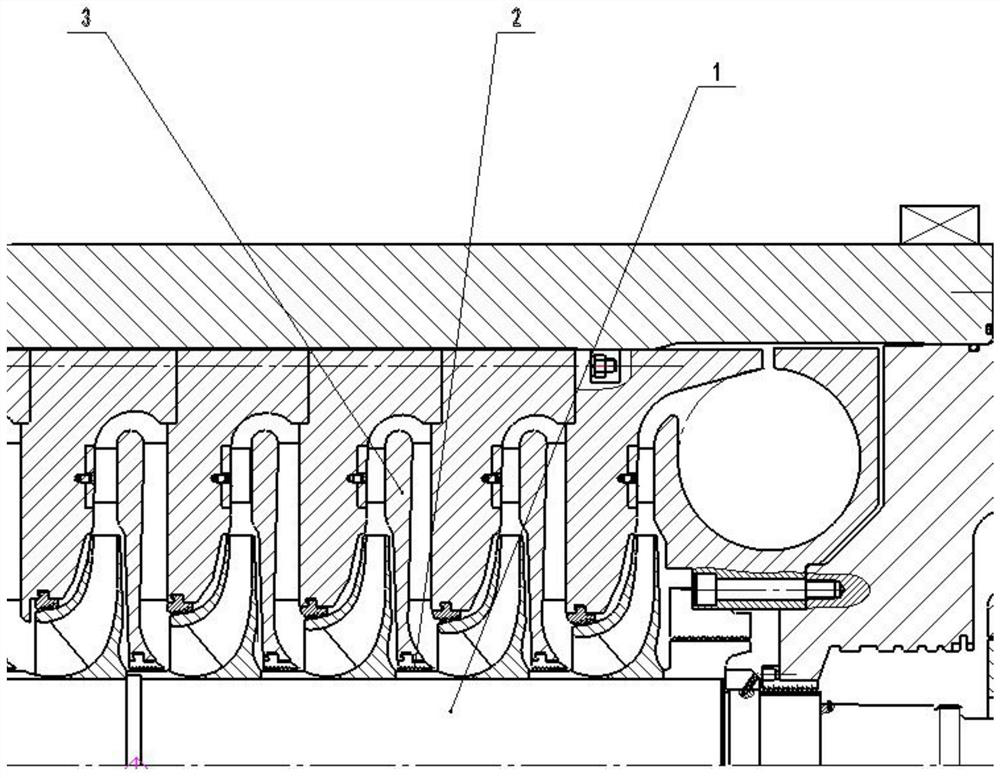 Labyrinth sealing structure