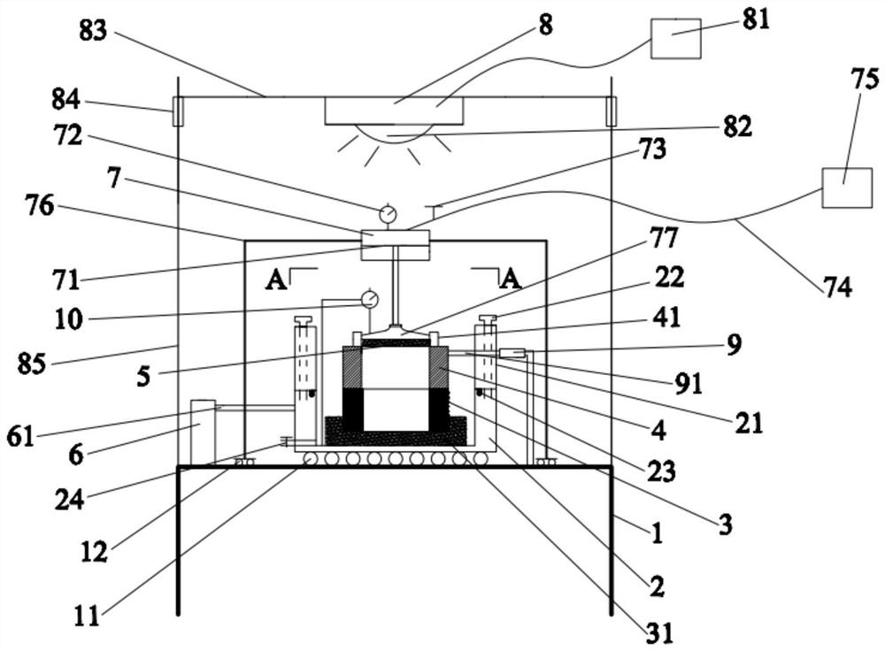 Direct shear sample device and method of use for dry-wet cycle test