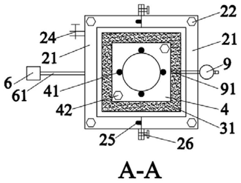 Direct shear sample device and method of use for dry-wet cycle test