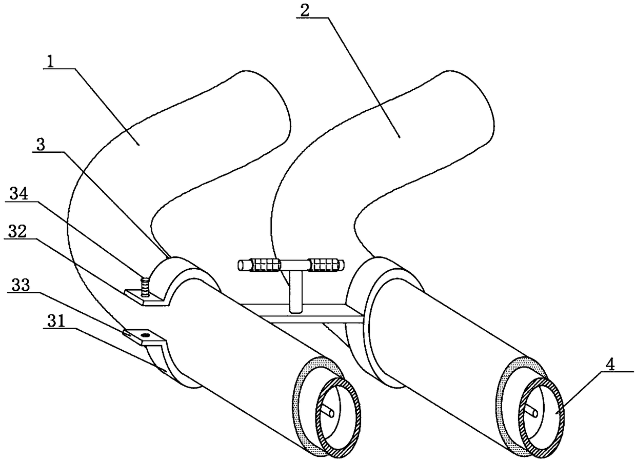 A double-flame-retardant power cable special for fire fighting