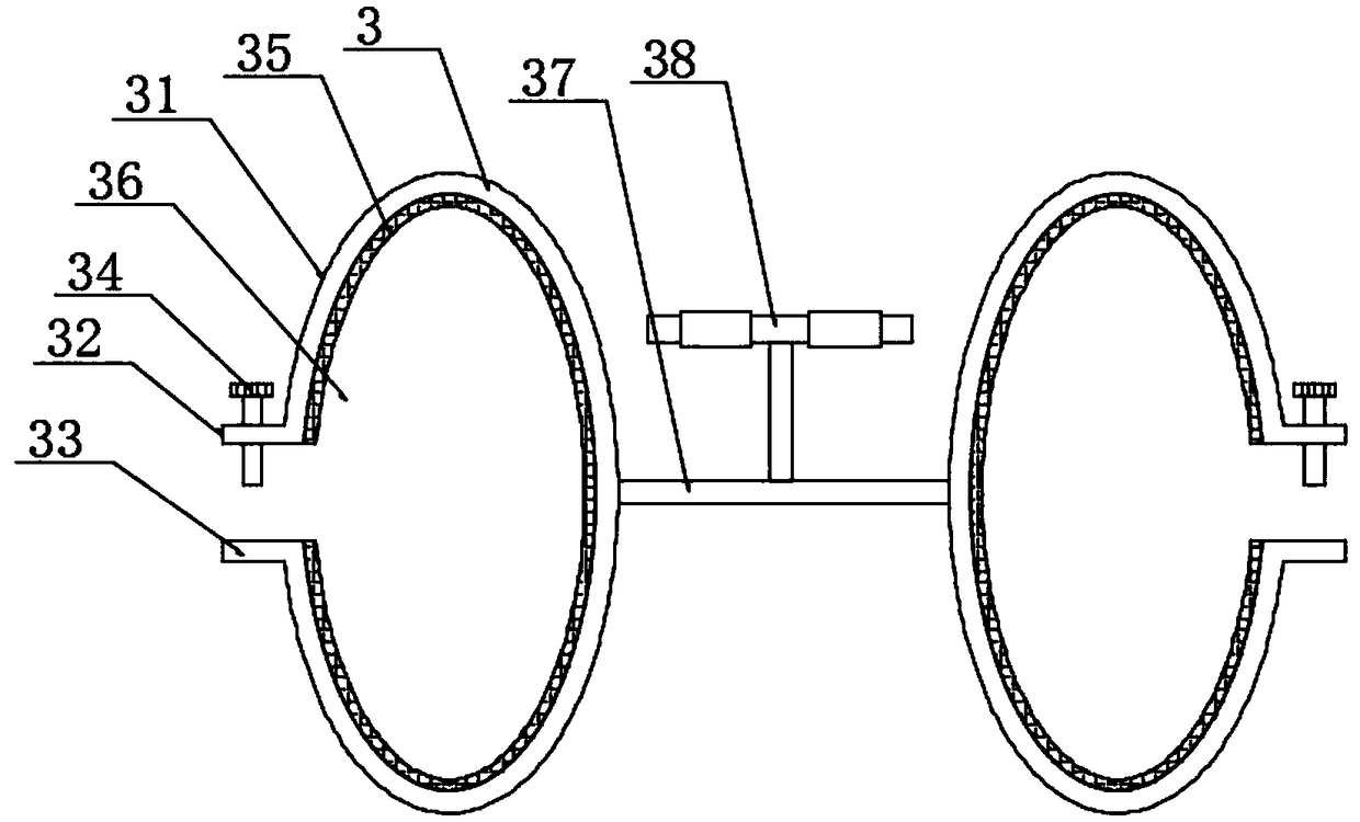 A double-flame-retardant power cable special for fire fighting