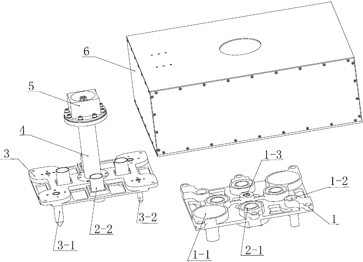 On-orbit interchangeable unit with autonomous guiding and connecting functions