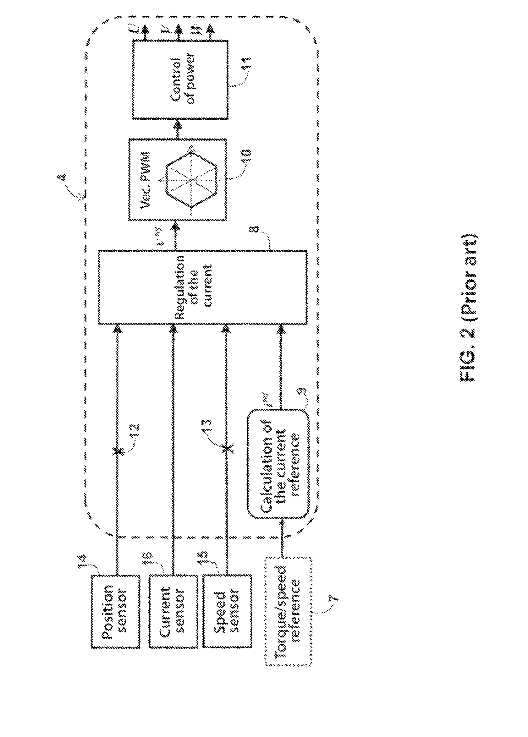 Method for estimating the angular position of the rotor of a polyphase rotary electrical machine, and application to the control of a polyphase inverter for such a machine