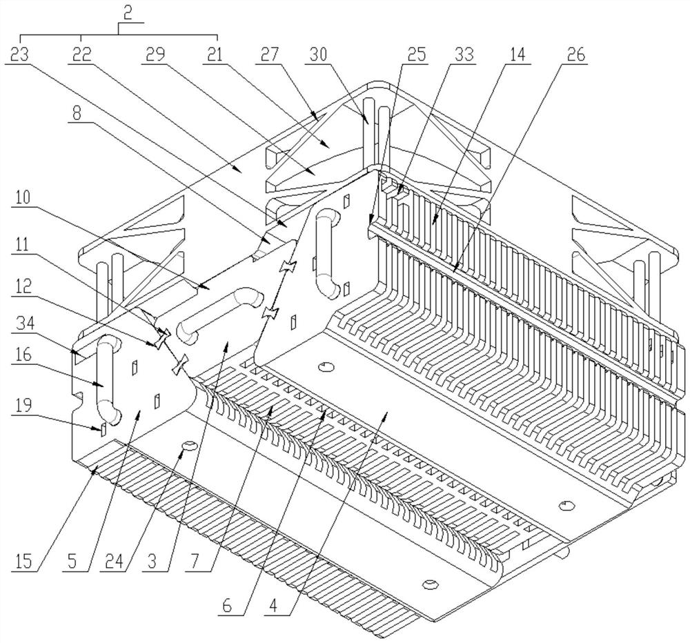 Air-cooling and water-cooling combined electronic radiator