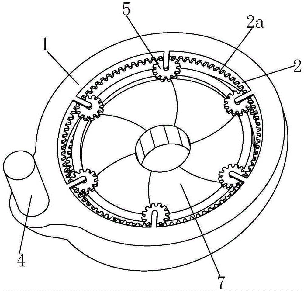 Annular bar rotating and clamping device