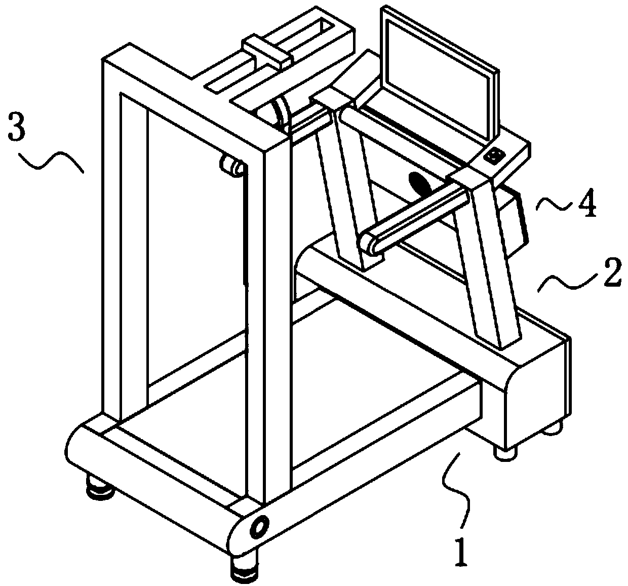 Rehabilitation exercise device for patients with cardiovascular diseases