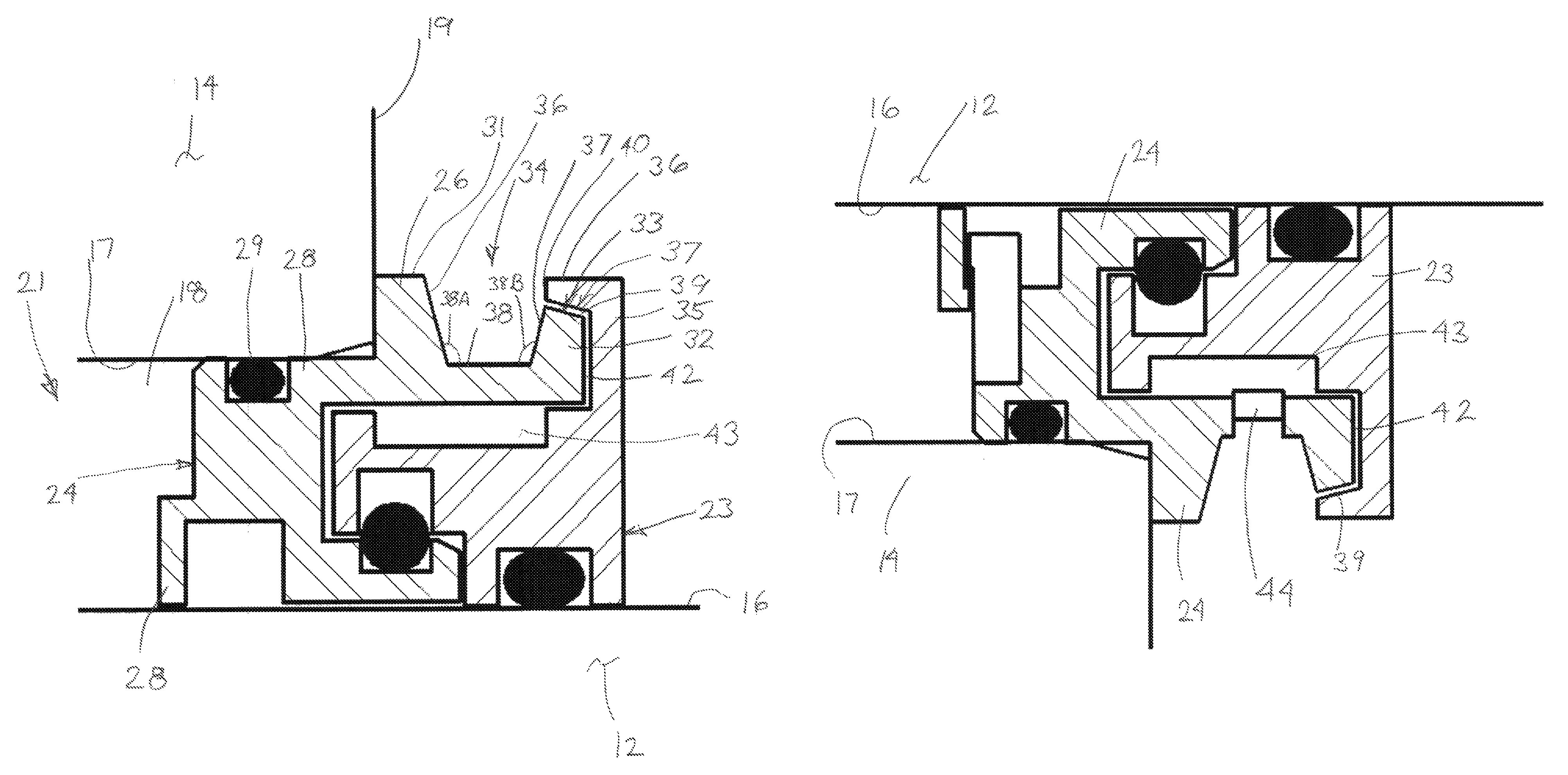 Bearing isolator seal for rotating shaft