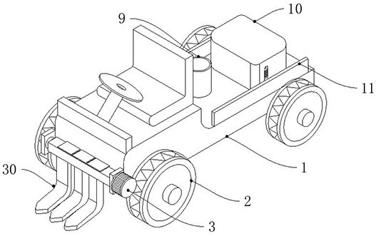 Ploughing, sowing and watering integrated farming equipment