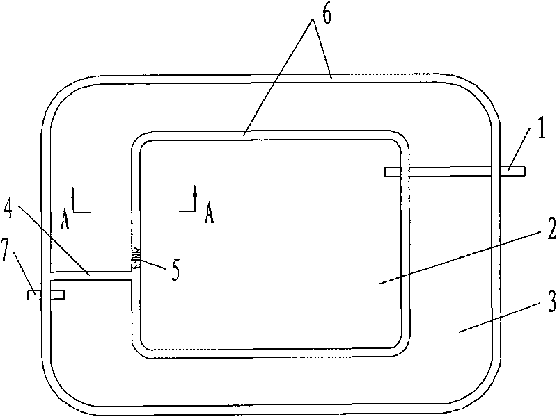 Nesting mixed flow constructed wetland