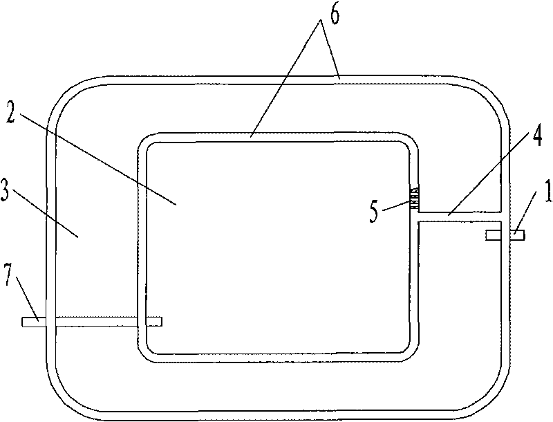 Nesting mixed flow constructed wetland