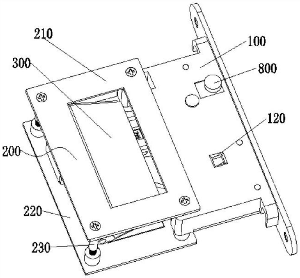 Hidden type mute magnetic door lock