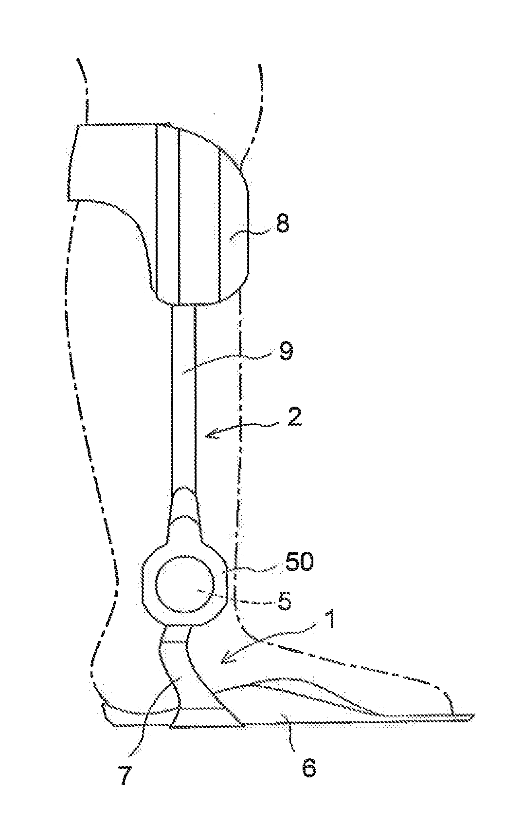 Lower-limb joint orthosis and control method therefor