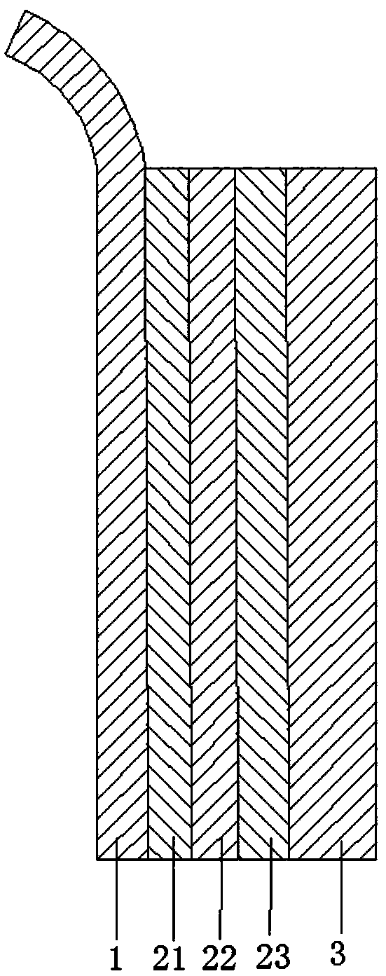 Strippable composite film for optical cable