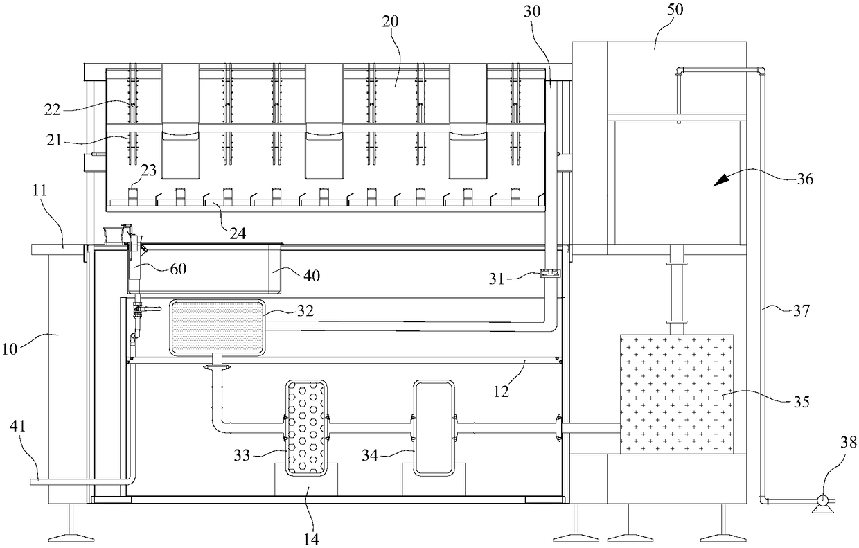 Corroding agent for dendritic corrosion macroscopic examination and effluent treatment system